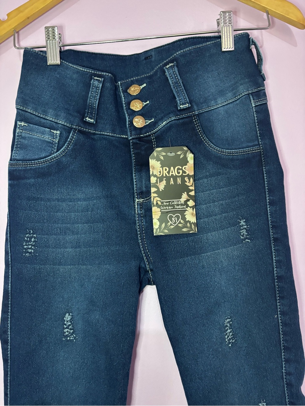 Colombian jeans with effect push up